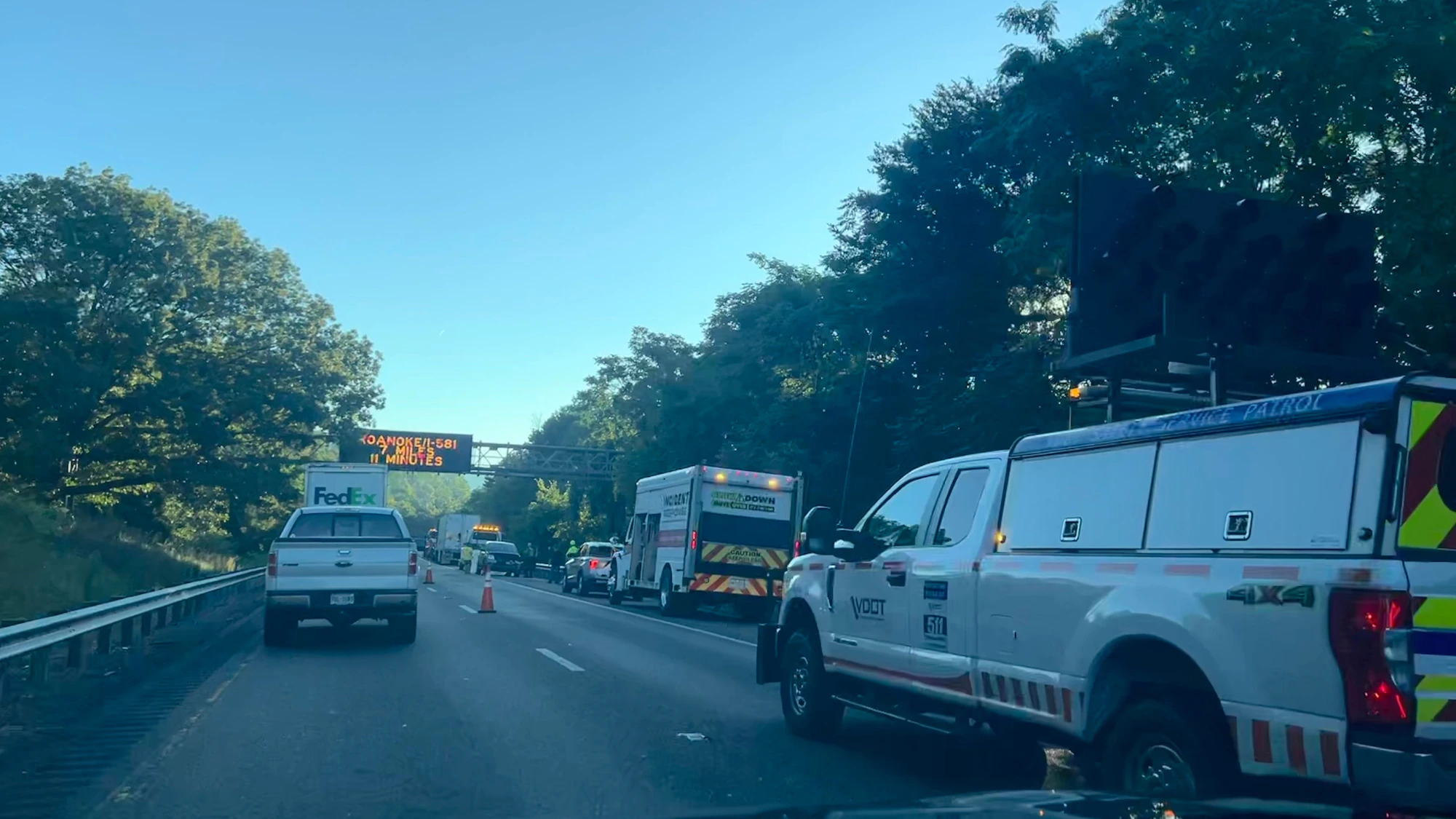 Tractor-trailer accident closes several lanes on I-81N in Roanoke ...