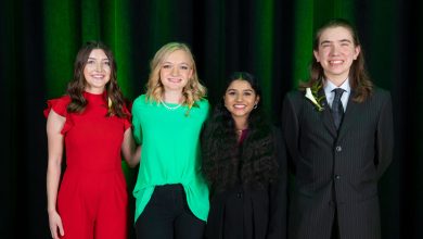 Alice, Kelli, Jack and Nikhita are the winners of this year’s 4-H Youth In Action Awards. Each received a 0 mini-grant.
