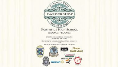 Roanoke County collaborates to ease students’ return to school with ‘Cuts with Cops’ event