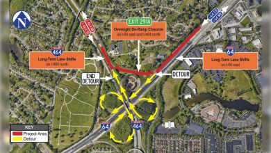 Virginia Department of Transportation announces traffic shifts and ramp closures for I-64 and I-464 interchange in Chesapeake
