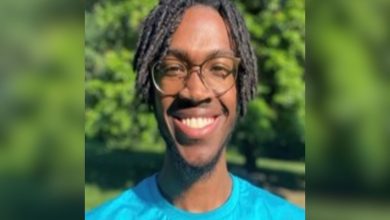 87-year-old woman died after her 27-year-old grandson jumped on her as soon as she exited the bathroom and fatally stabbed her in the back and head; grandson charged