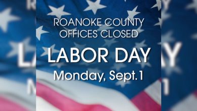 Roanoke County announces office closures and service adjustments for Labor Day holiday