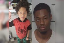 5-year-old boy died while in the care of his 24-year-old father, who brutally beat the boy in front of his sister before pushing him down the stairs; father arrested