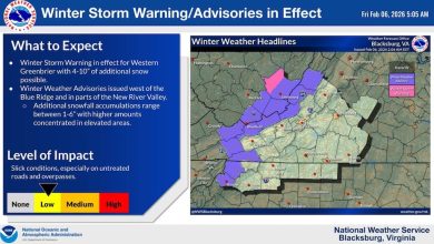 Warnings and advisories issued as snow and strong winds expected to impact travel across the region Warnings and advisories issued as snow and strong winds expected to impact travel across the region